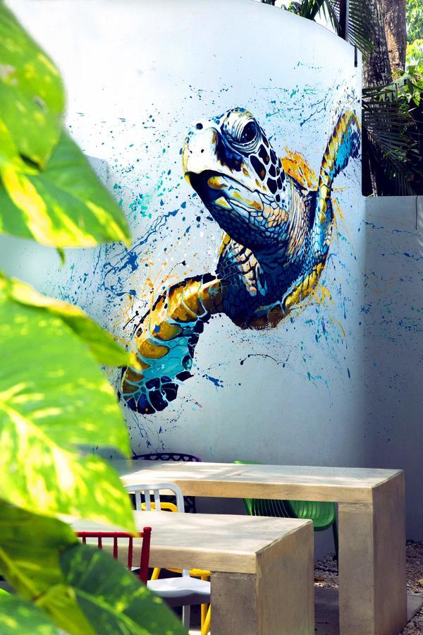 Hostel Frente Al Mar Tropico 20º โกซูเมล ภายนอก รูปภาพ